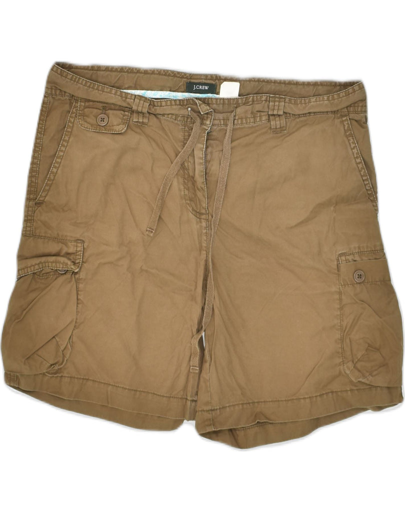 J. CREW Womens Cargo Shorts US 8 Medium W34 Brown Cotton | Vintage J. Crew | Thrift | Second-Hand J. Crew | Used Clothing | Messina Hembry 