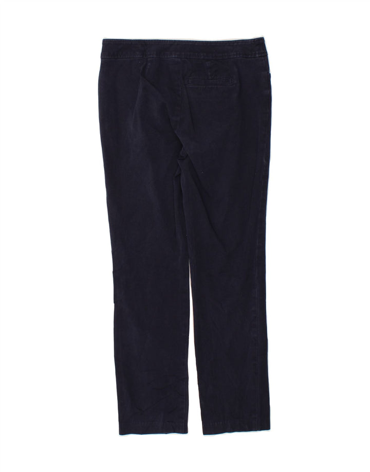 CHAPS Womens Petite Slim Casual Trousers US 6 Medium W30 L28 Navy Blue Vintage Chaps and Second-Hand Chaps from Messina Hembry 