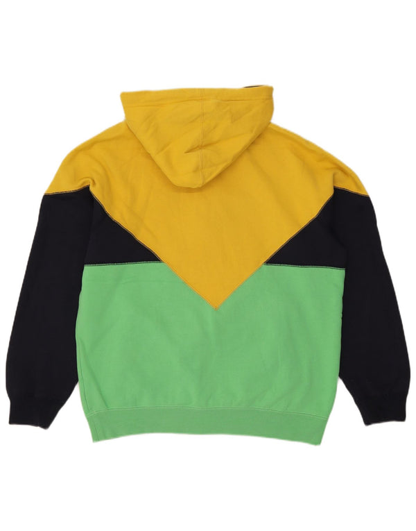 Adidas Mens Graphic Hoodie Jumper Medium Multicoloured Colourblock Cotton