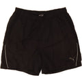 PUMA Mens Sport Shorts Medium Black Vintage Puma and Second-Hand Puma from Messina Hembry 