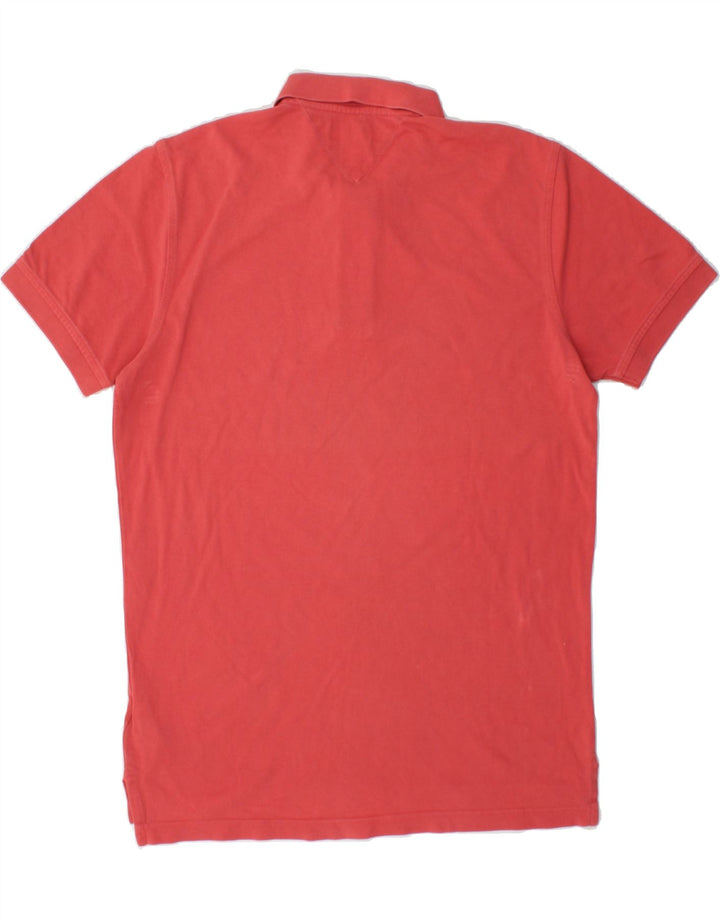 TOMMY HILFIGER Mens Regular Fit Polo Shirt Medium Red Vintage Tommy Hilfiger and Second-Hand Tommy Hilfiger from Messina Hembry 
