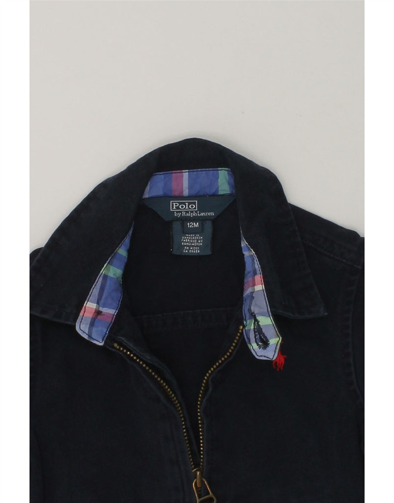 POLO RALPH LAUREN Baby Boys Denim Jacket 9-12 Months Navy Blue Cotton | Vintage Polo Ralph Lauren | Thrift | Second-Hand Polo Ralph Lauren | Used Clothing | Messina Hembry 