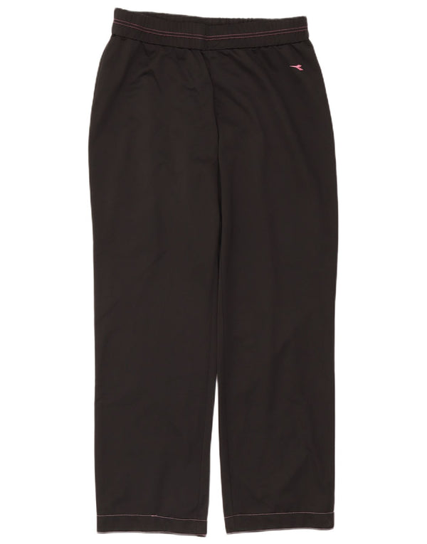 Diadora Womens Tracksuit Trousers UK 16 Large Black Polyester Sports