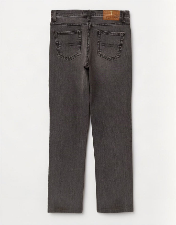 Trussardi Womens Straight Jeans W27 L28 Grey Cotton
