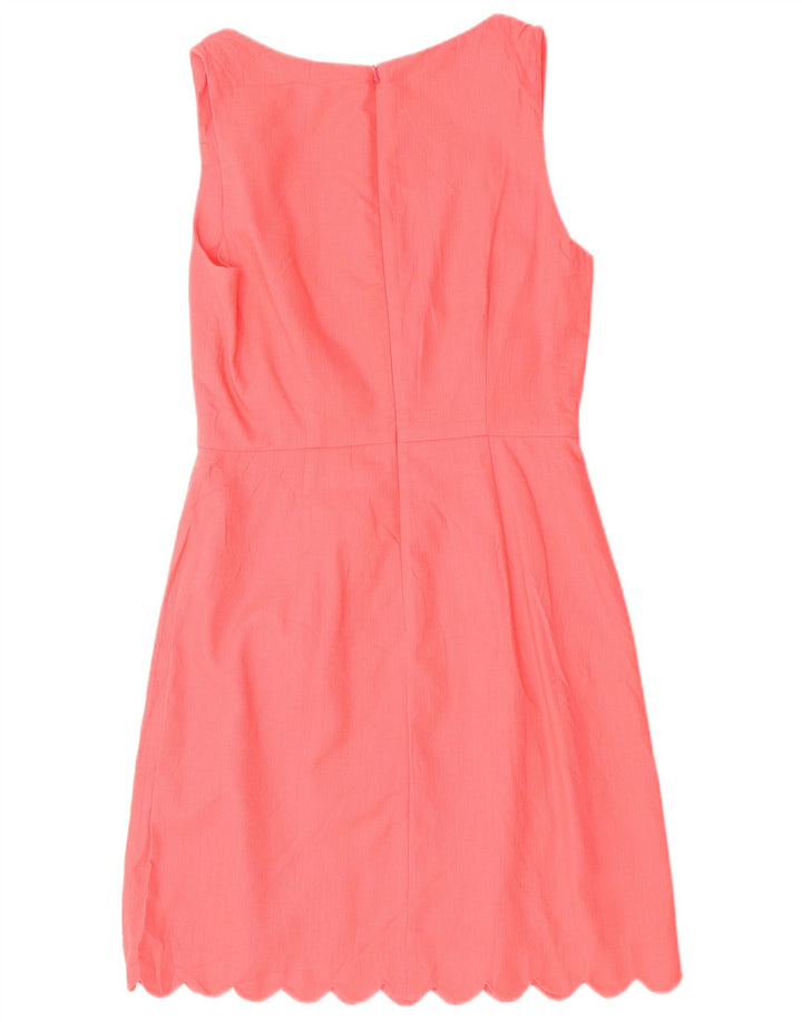 J. CREW Womens Sleeveless A-Line Dress US 6 Medium Pink Cotton