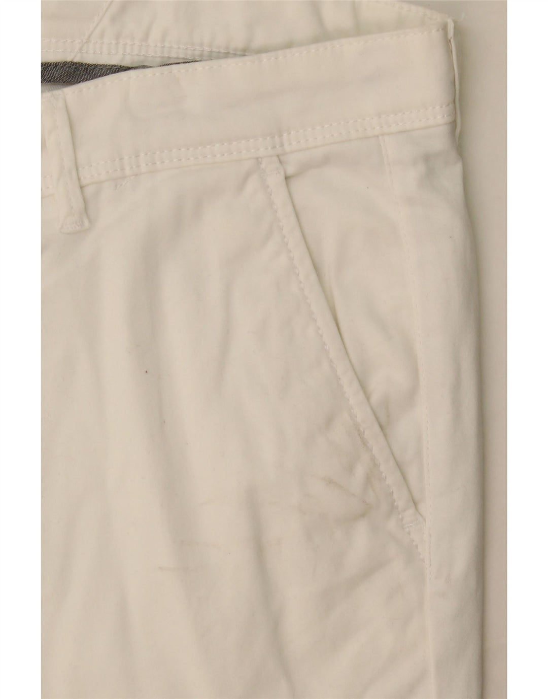 JACK & JONES Mens Chino Shorts Medium W32  White