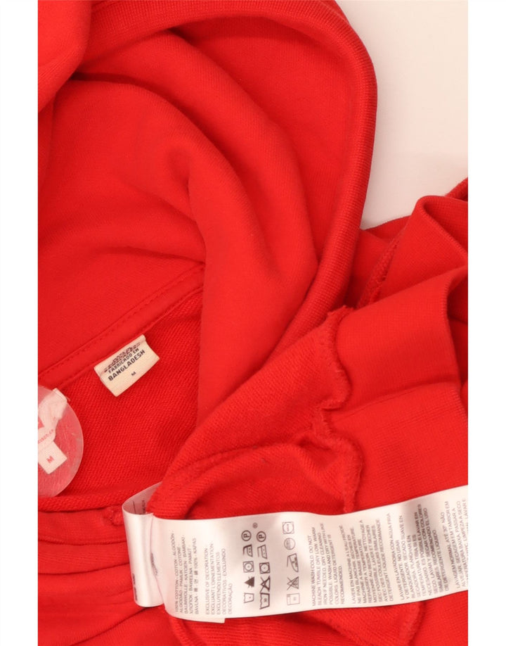 Levi's Womens Graphic Oversized Hoodie Jumper UK 14 Medium Red Cotton