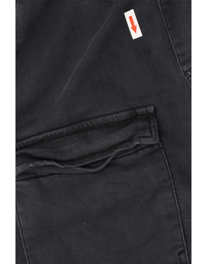 Zara Mens Joggers Cargo Trousers Small W30 L28 Navy Blue