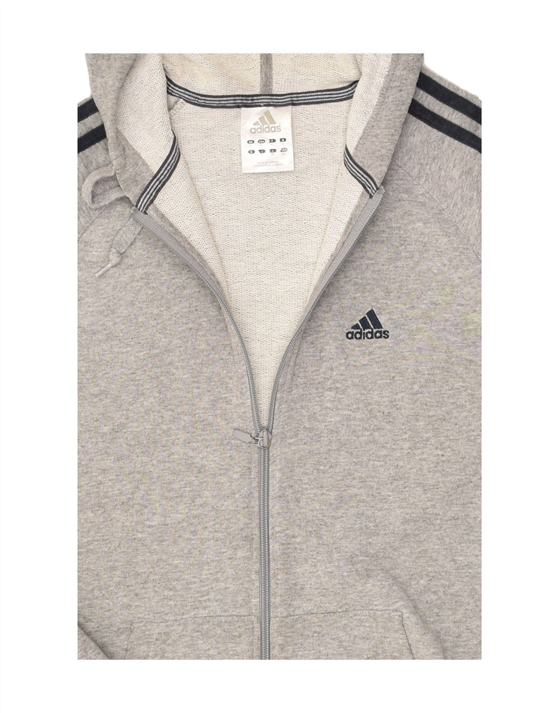 ADIDAS Mens Zip Hoodie Sweater Small Beige Cotton | Vintage Adidas | Thrift | Second-Hand Adidas | Used Clothing | Messina Hembry 