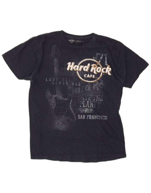 Hard Rock Cafe Mens San Francisco Graphic T-Shirt Top Medium Black Cotton