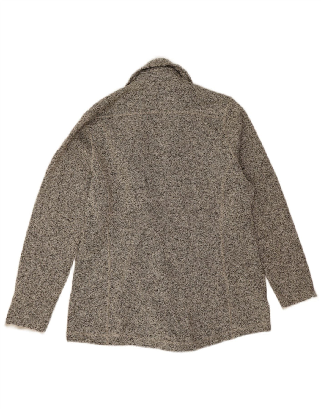 Eddie Bauer Womens Double Breasted Blazer Jacket UK 16 Large Grey Flecked