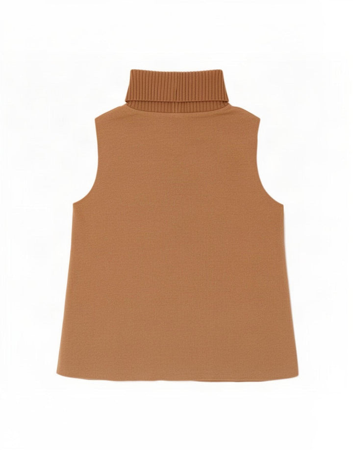 Zara Womens Vest Top UK 12 Medium Beige Cotton