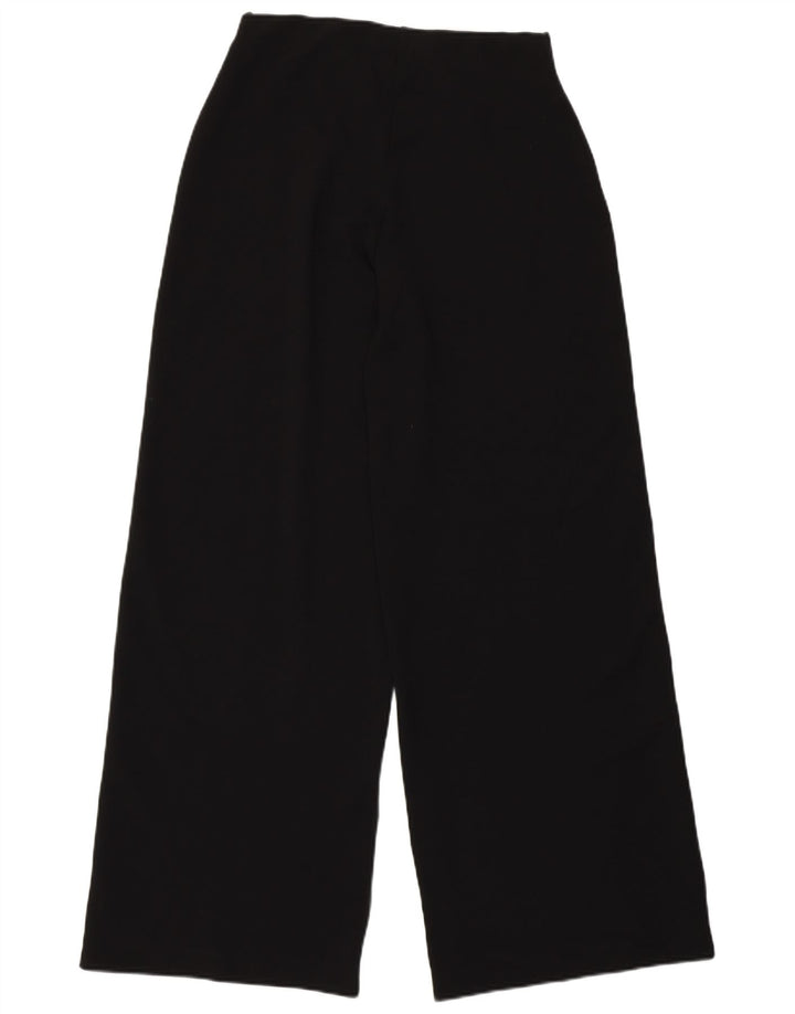 Zara Womens Wide Leg Casual Trousers Small W26 L29 Black Polyester