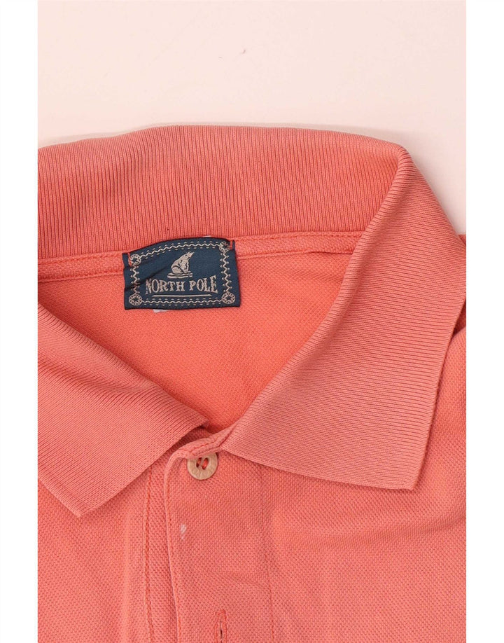 North Pole Mens Polo Shirt Medium Pink