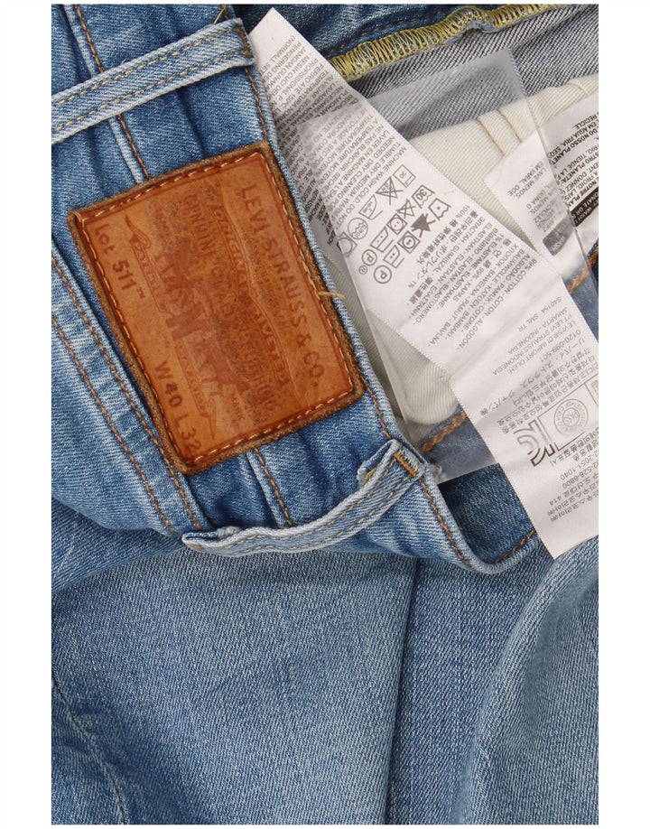 Levi's Mens 511 Slim Jeans W40 L28 Blue Cotton