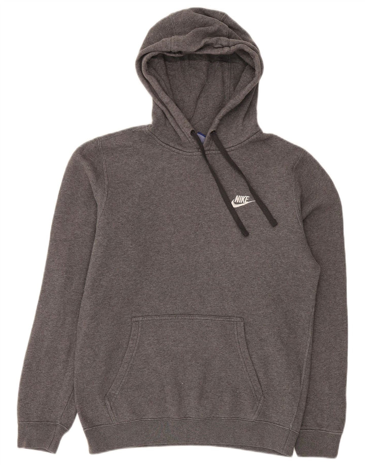 Nike Mens Hoodie Jumper Small Grey Cotton