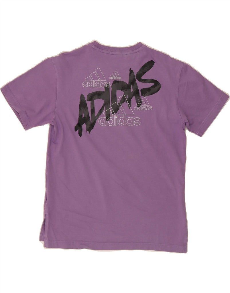 ADIDAS Girls Graphic T-Shirt Top 13-14 Years Purple Cotton Vintage Adidas and Second-Hand Adidas from Messina Hembry 