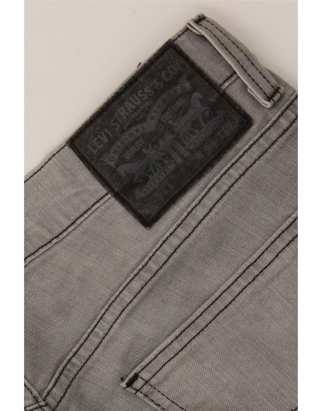 Levi's Mens 511 Tapered Slim Jeans W34 L32 Grey Cotton
