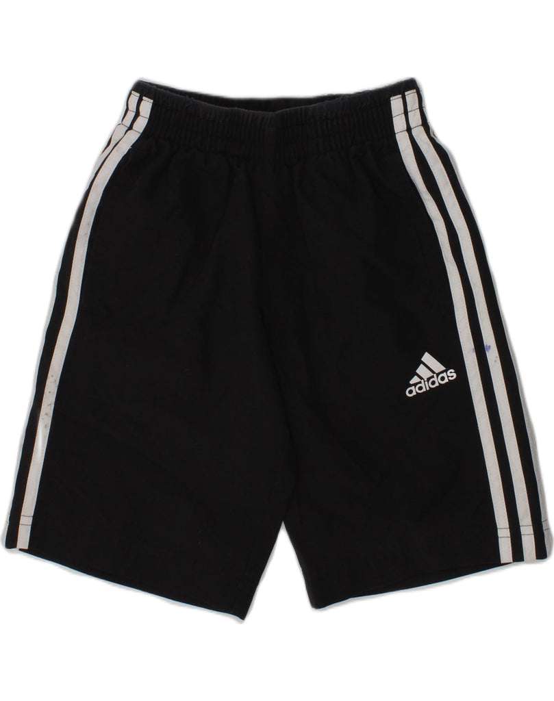 ADIDAS Boys Sport Shorts 6-7 Years Black Polyester | Vintage Adidas | Thrift | Second-Hand Adidas | Used Clothing | Messina Hembry 