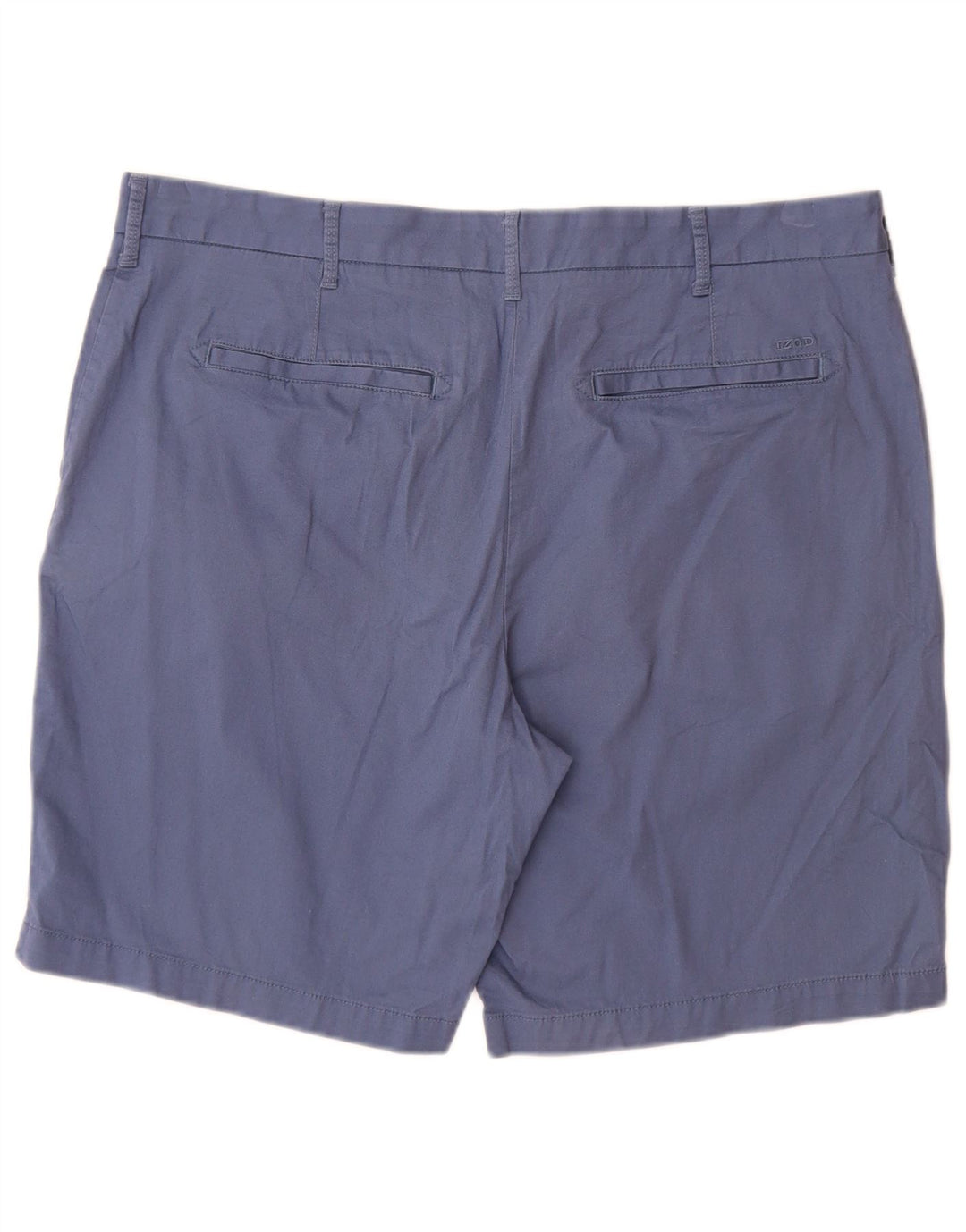 IZOD Mens Salt Water Chino Shorts W38 XL Blue Cotton