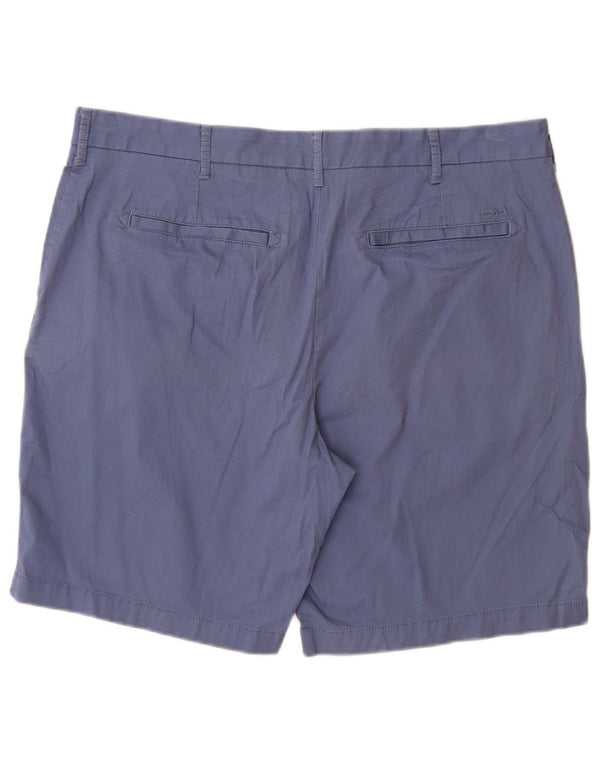IZOD Mens Salt Water Chino Shorts W38 XL Blue Cotton