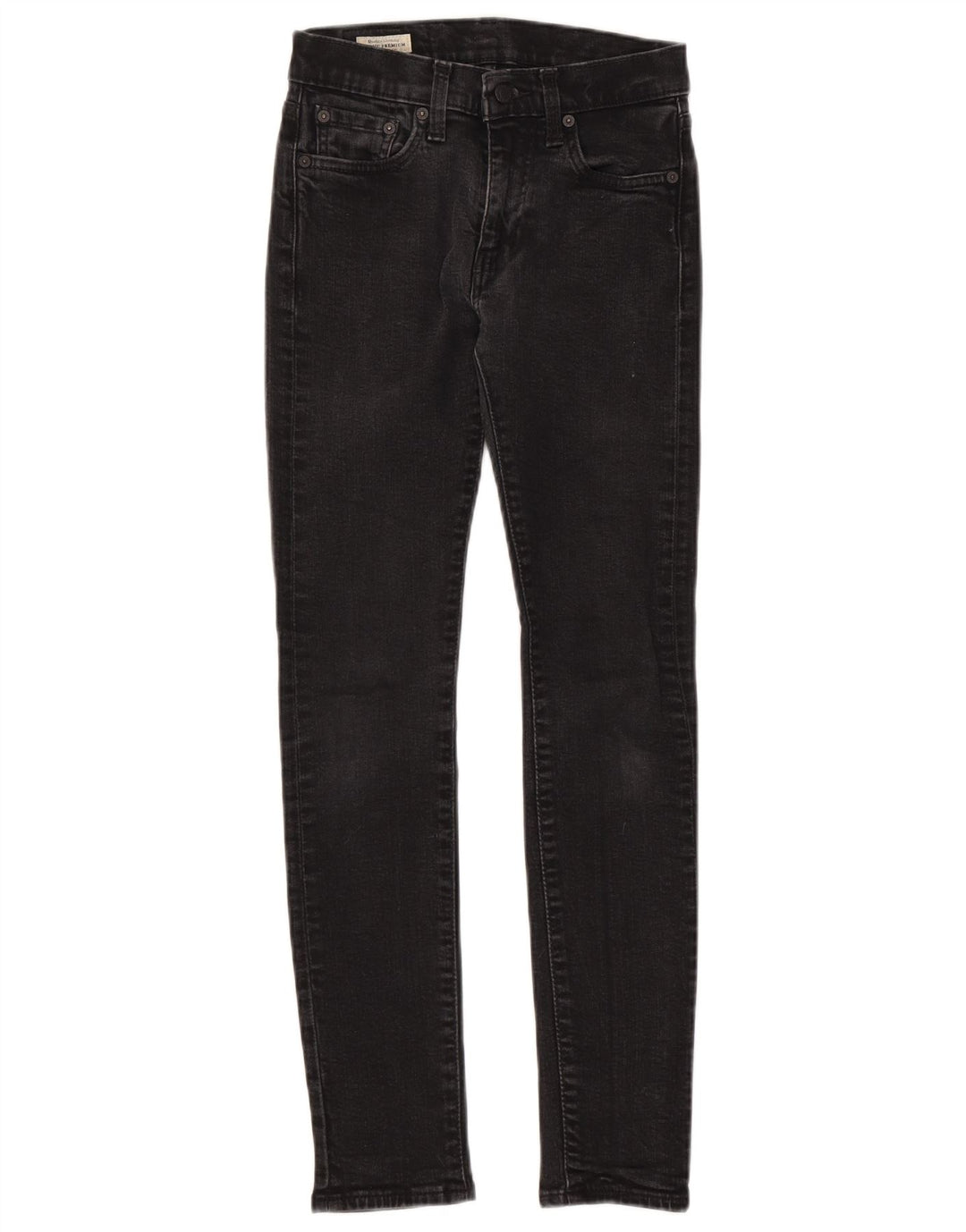 Levi's Womens Skinny Jeans W28 L29 Black Cotton