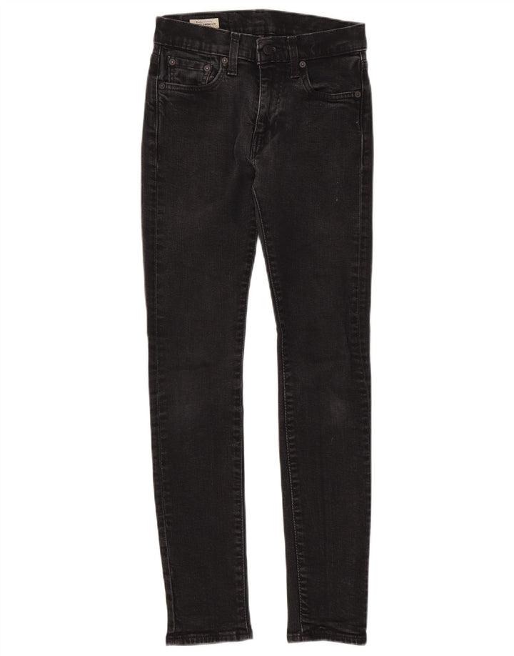 Levi's Womens Skinny Jeans W28 L29 Black Cotton