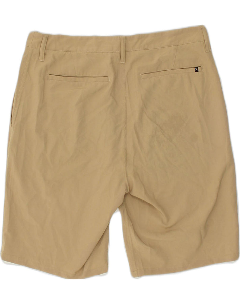 HURLEY Mens Chino Shorts W32 Medium  Beige Polyester | Vintage Hurley | Thrift | Second-Hand Hurley | Used Clothing | Messina Hembry 