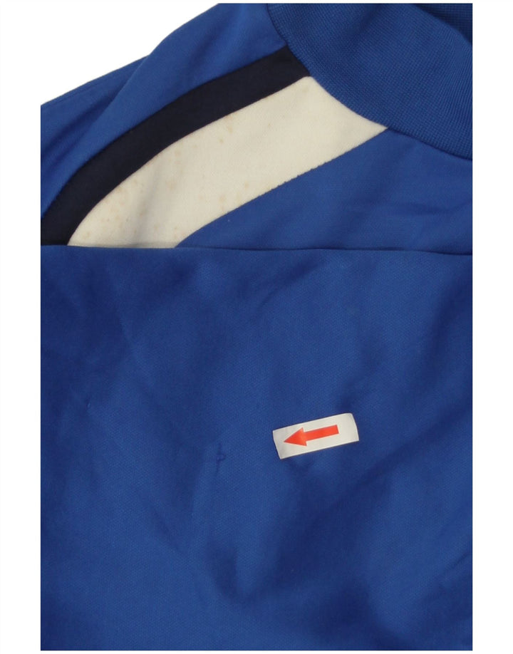 Diadora Mens Sweatshirt Jumper Small Blue Colourblock Polyester