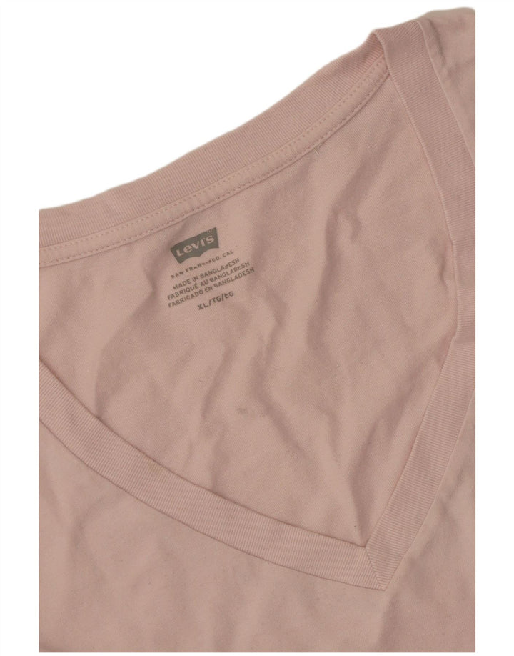 Levi's Womens T-Shirt Top XL Pink