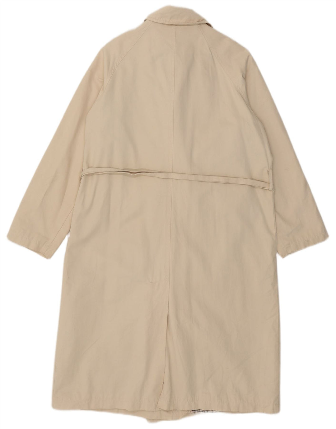 Zara Womens Trench Coat UK 14 Medium Beige Cotton