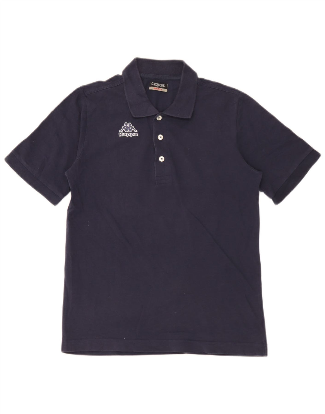 Kappa Mens Polo Shirt Small Navy Blue Cotton