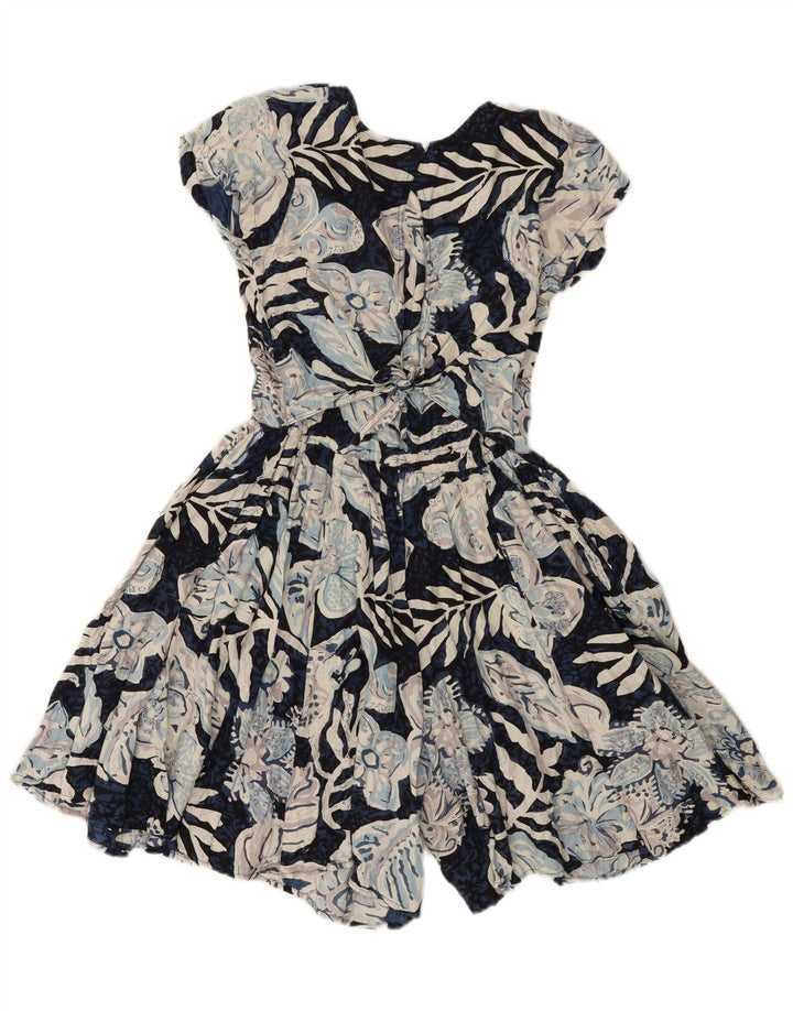 MISS JOY Womens Playsuit EU 38 XS  Blue Floral