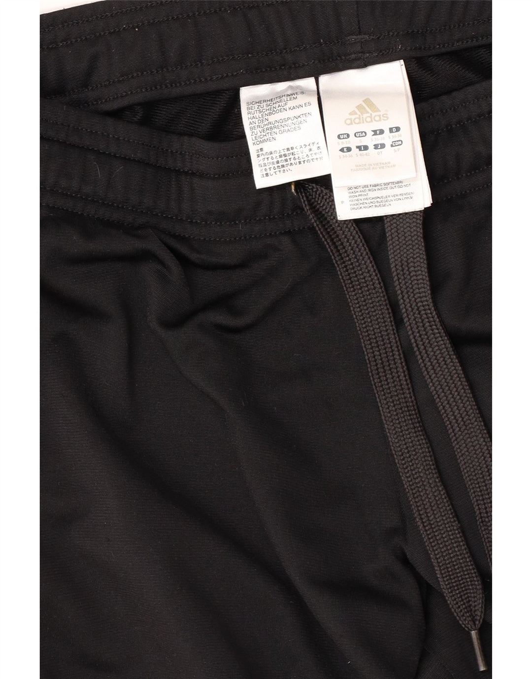 ADIDAS Womens Tracksuit Trousers UK 8/10 Small  Black Polyester