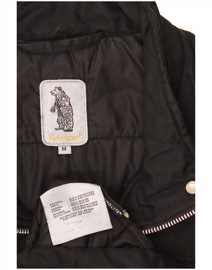 Refrigue Womens Utility Jacket UK 14 Medium Black Polyester