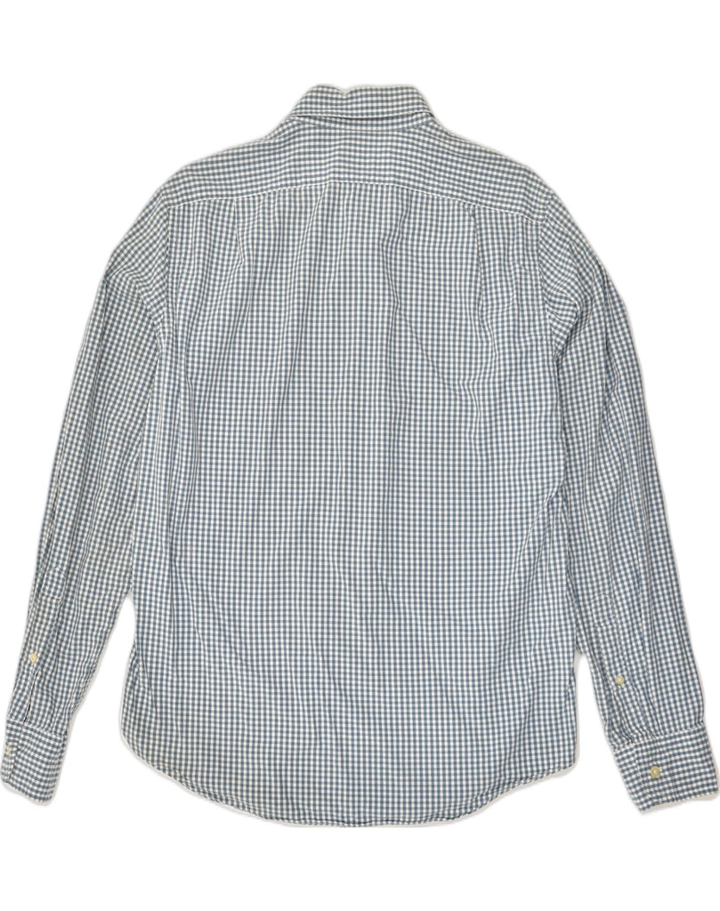 J. CREW Mens Slim Fit Shirt Medium Blue Gingham Cotton | Vintage J. Crew | Thrift | Second-Hand J. Crew | Used Clothing | Messina Hembry 