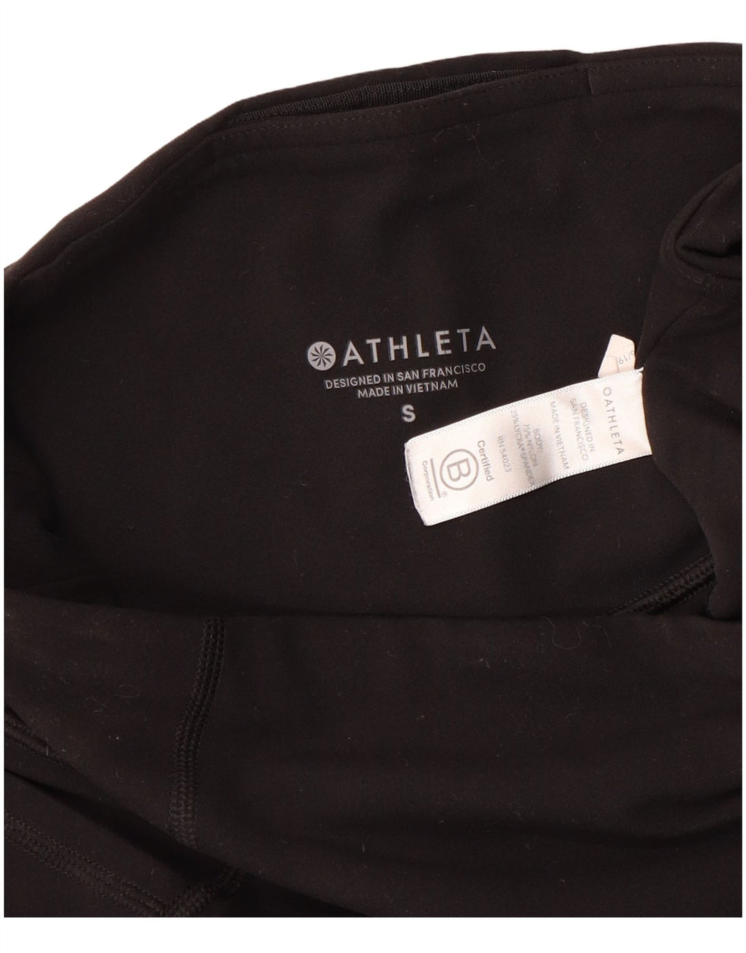 ATHLETA Womens Leggings UK 10 Small  Black Nylon