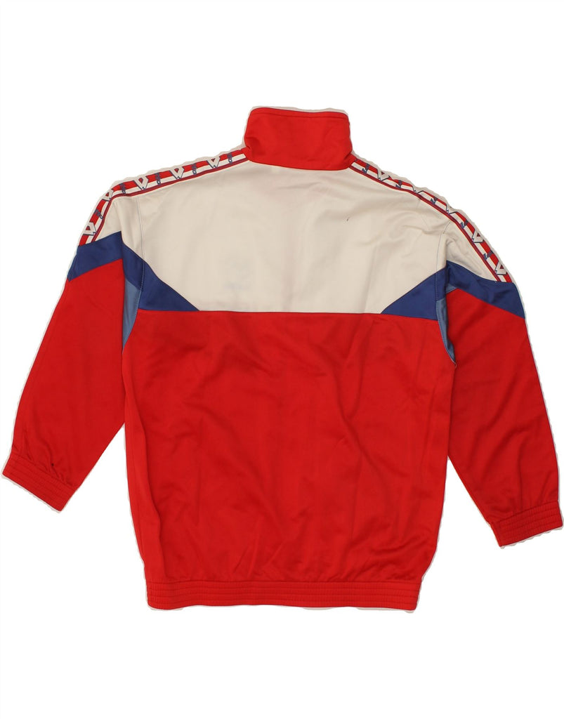 LOTTO Boys Graphic Tracksuit Top Jacket 11-12 Years XL Red Colourblock | Vintage Lotto | Thrift | Second-Hand Lotto | Used Clothing | Messina Hembry 