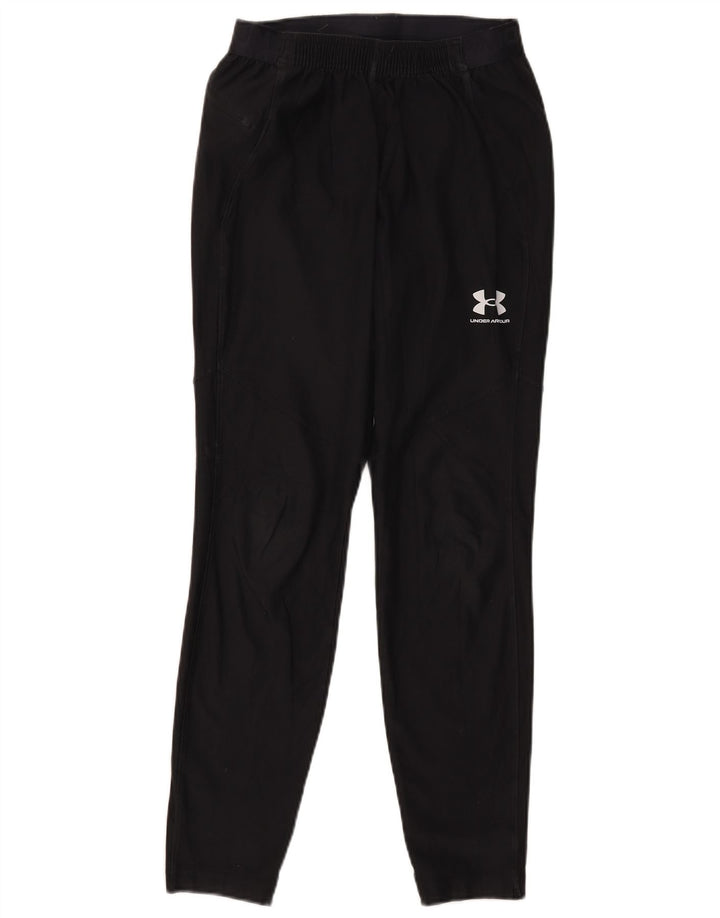 UNDER ARMOUR Womens Graphic Leggings UK 10 Small  Black Colourblock