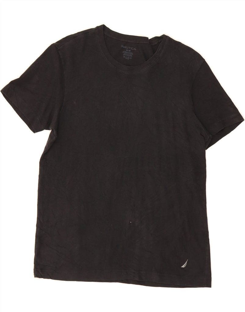 NAUTICA Womens T-Shirt Top UK 12 Medium Black Cotton Vintage Nautica and Second-Hand Nautica from Messina Hembry 