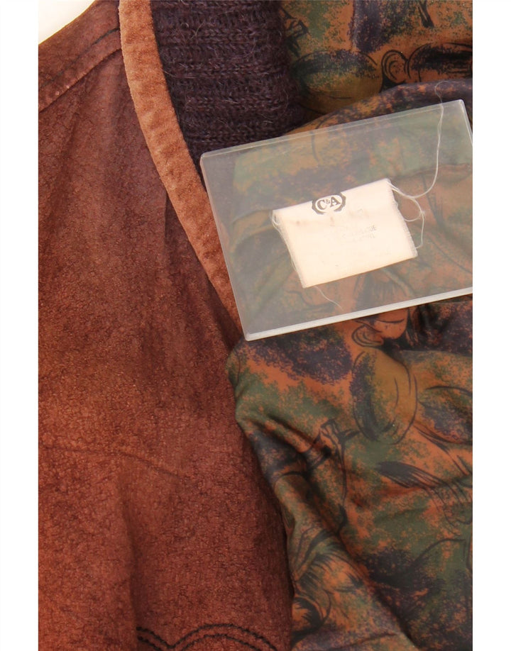 C&A Mens Knit Bomber Jacket Medium Multicoloured Fair Isle