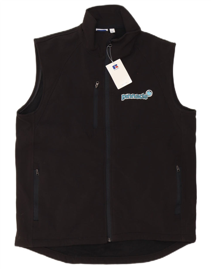 Russell Athletic Mens Graphic Tracksuit Top Jacket Large Black