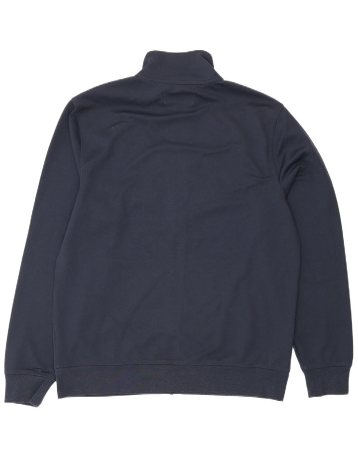 Penguin Mens Tracksuit Top Jacket Medium Navy Blue Colourblock Sports
