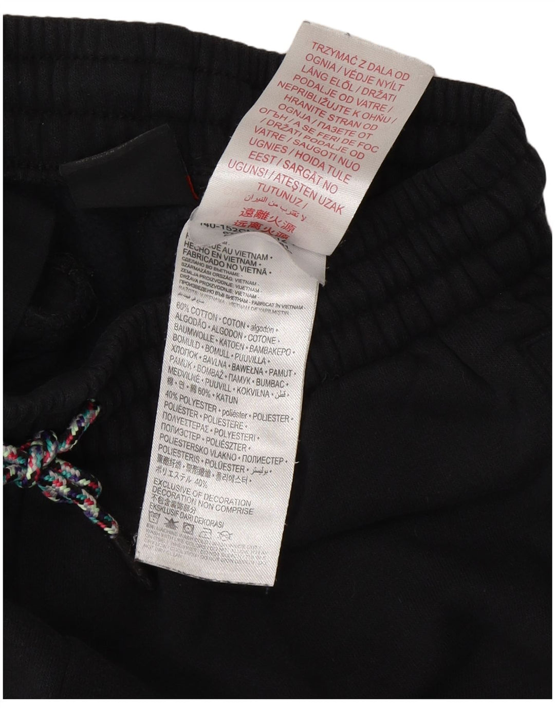 Jordan Boys Graphic Tracksuit Trousers Joggers 10-11 Years Medium Black