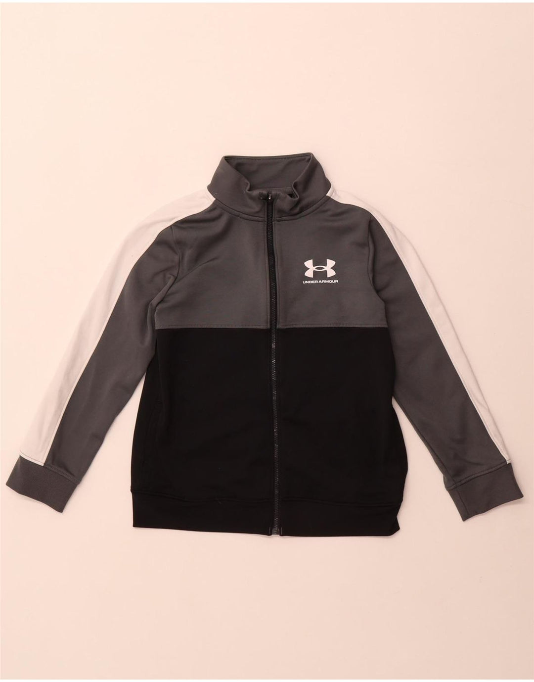 Under Armour Boys Tracksuit Top Jacket 7-8 Years Small Multicoloured