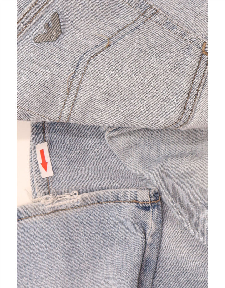 Armani Womens Straight Jeans W34 L35 Blue