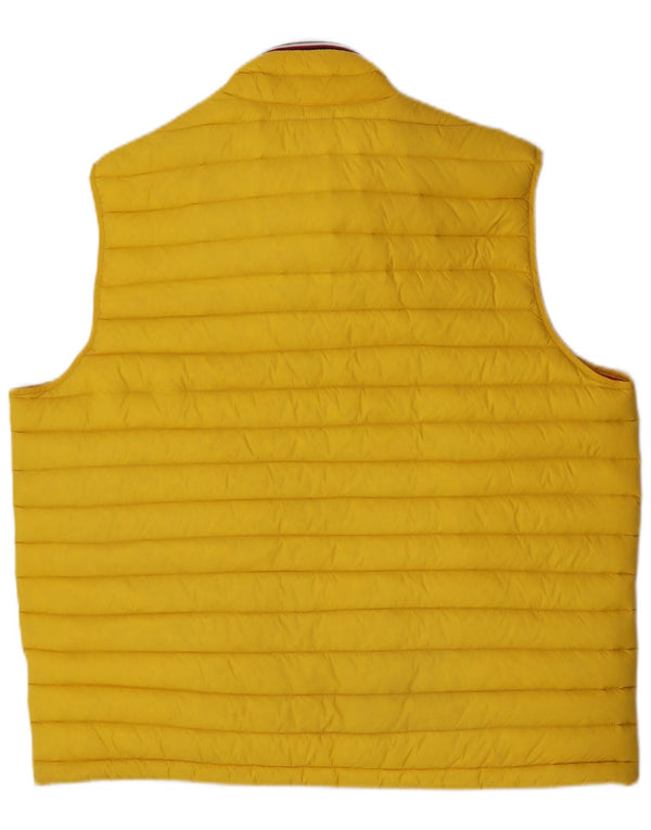 Tommy Hilfiger Mens Padded Gilet UK 46 2XL Yellow Polyamide