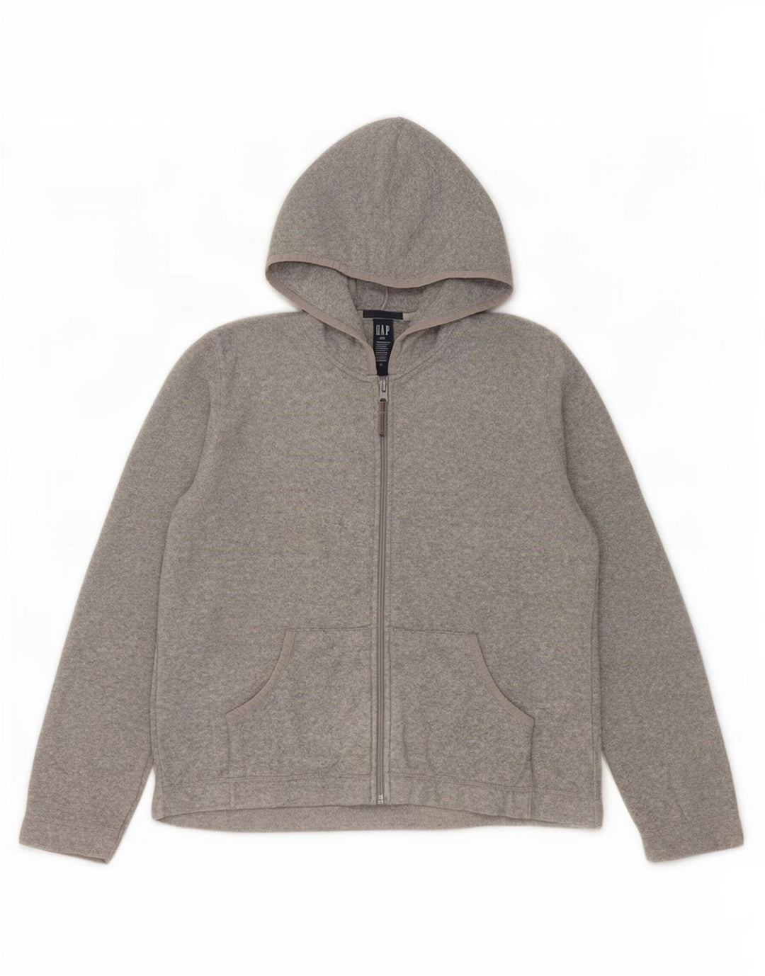 Gap Womens Hooded Oversized Fleece Jacket UK 10 Small Grey Polyester