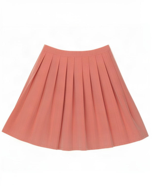 Vintage Womens Pleated Skirt Medium W30 Pink Floral