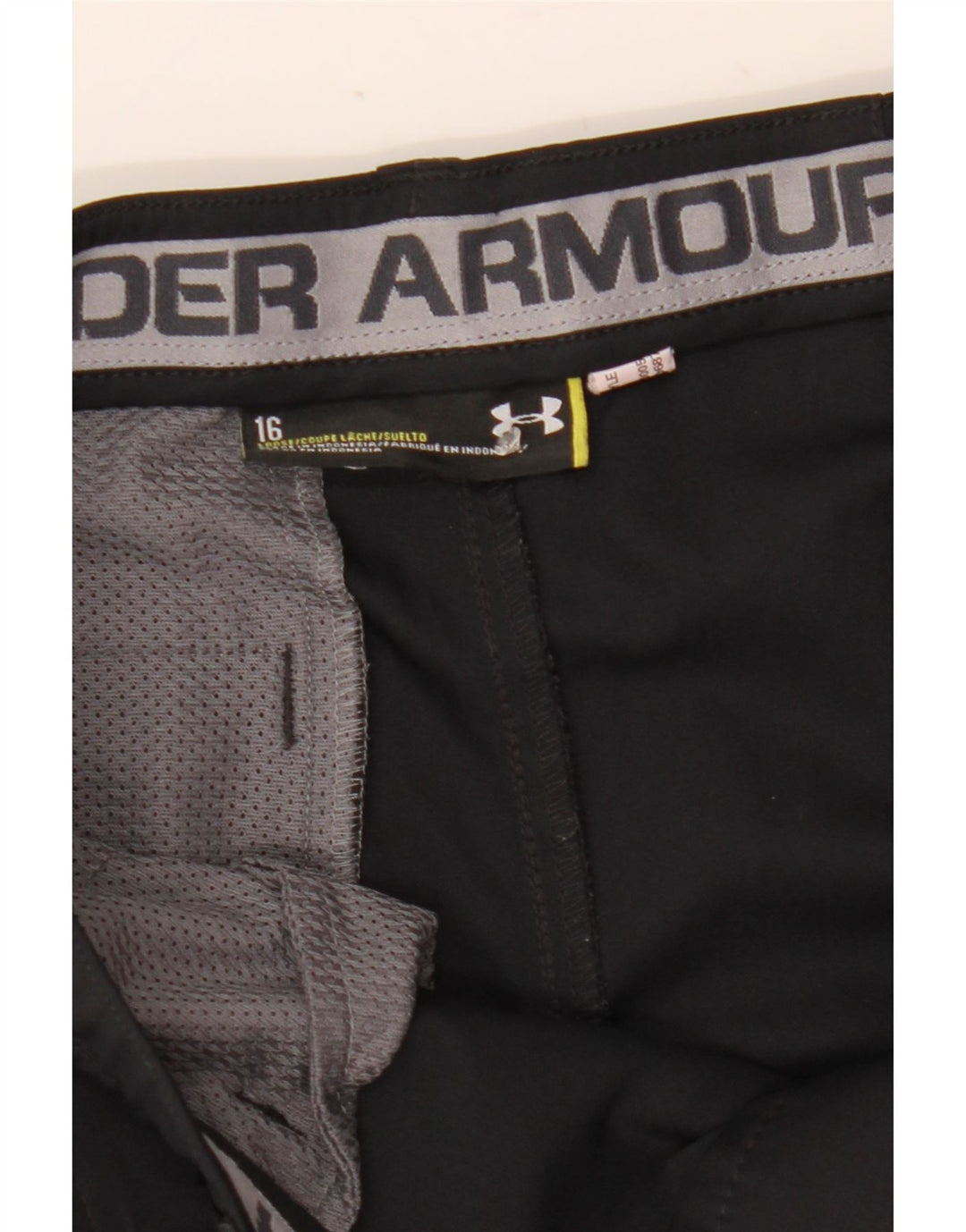 Under Armour Boys Chino Shorts 15-16 Years W27 Black